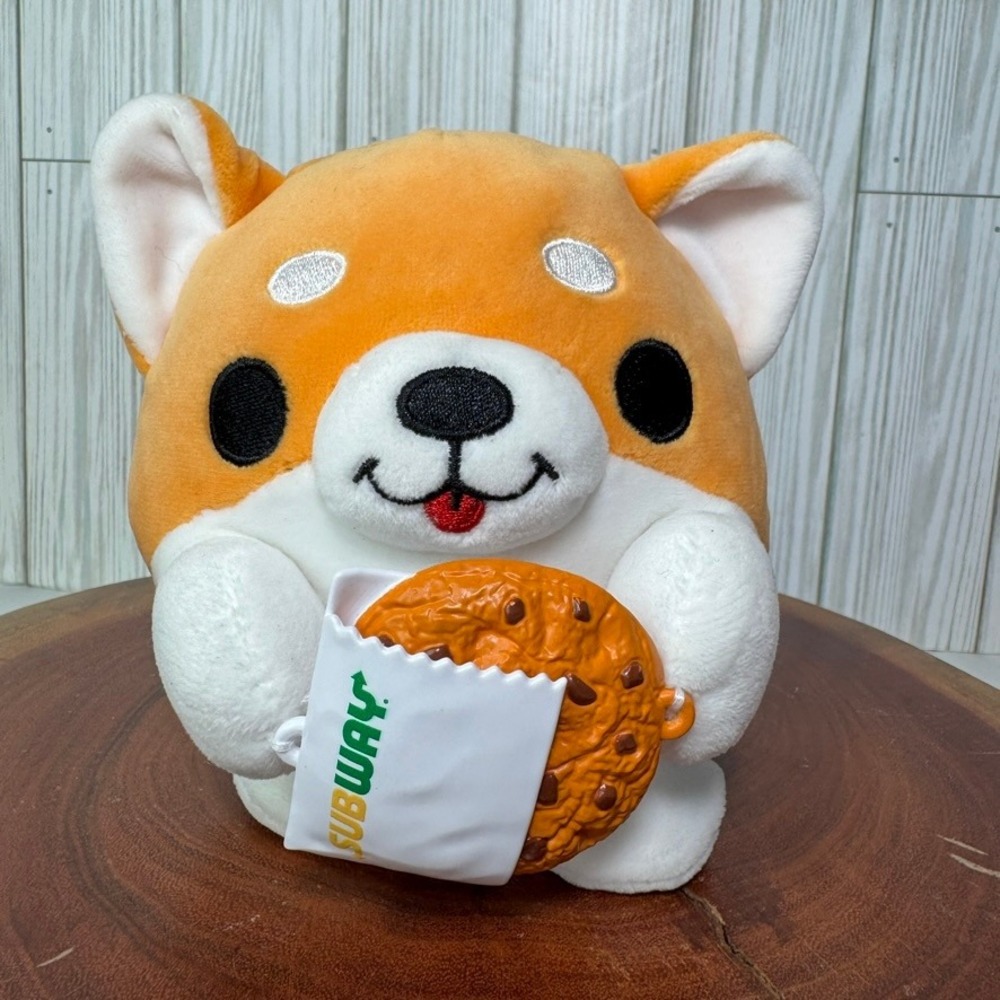 Zuru Snackles Subway Corgi Plush Orange White Dog with Cookie Toy 2024